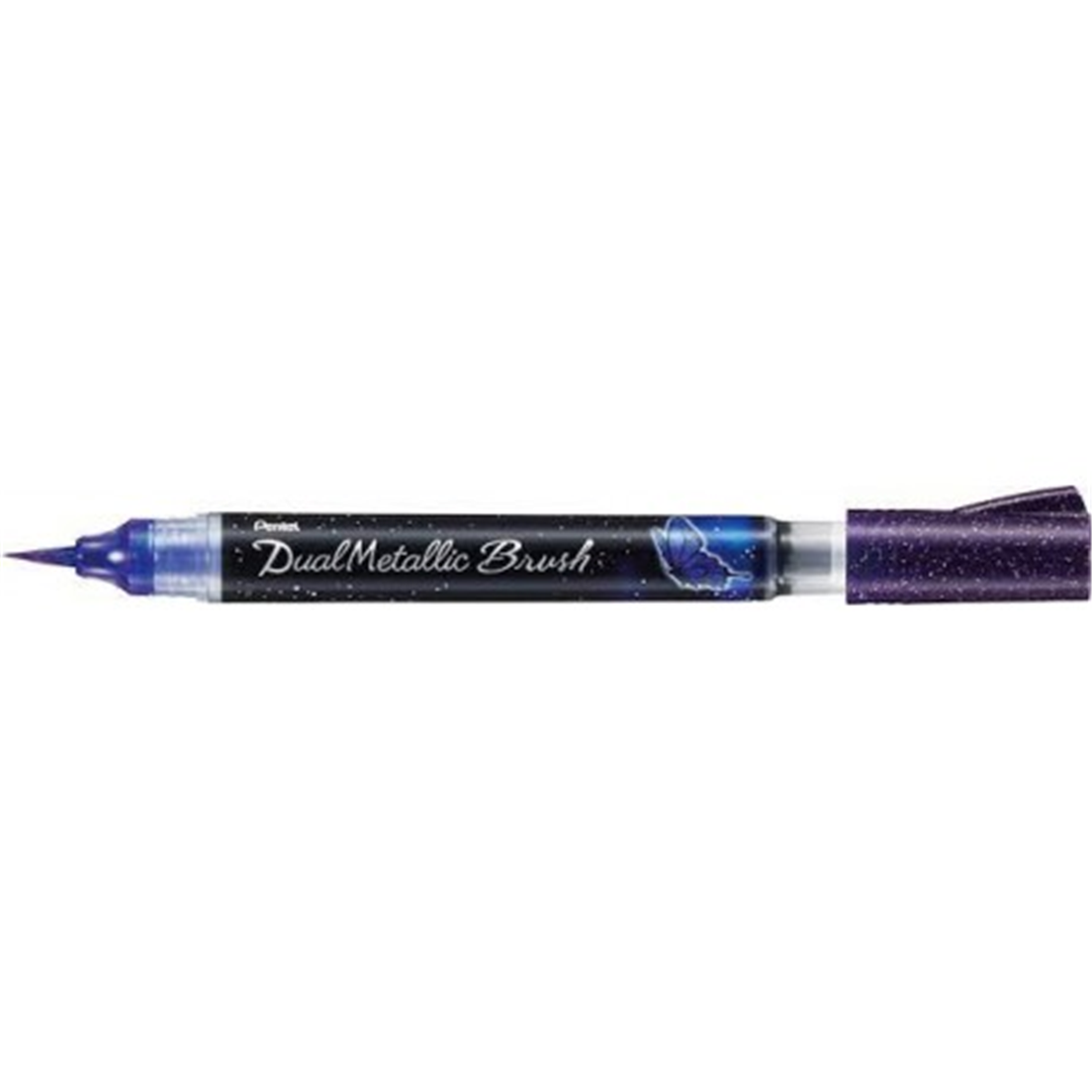 Pennarello Dual Metallic Glitter Brush Viola-Blu Metallizzato — immagine 3