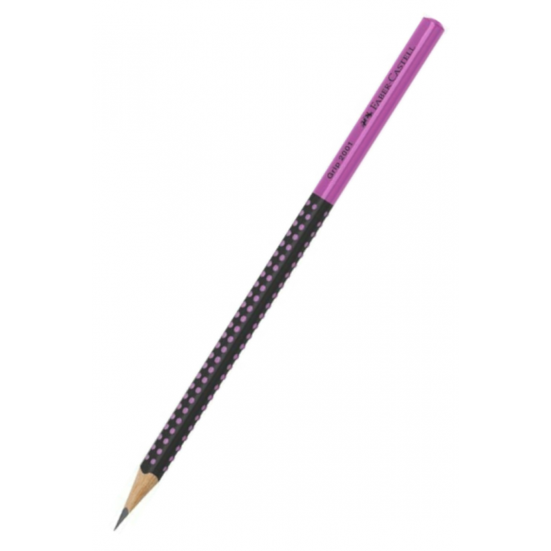 Pencil Grip 2001 Two Tone Hb Black / Pink Barrel | Faber Castell