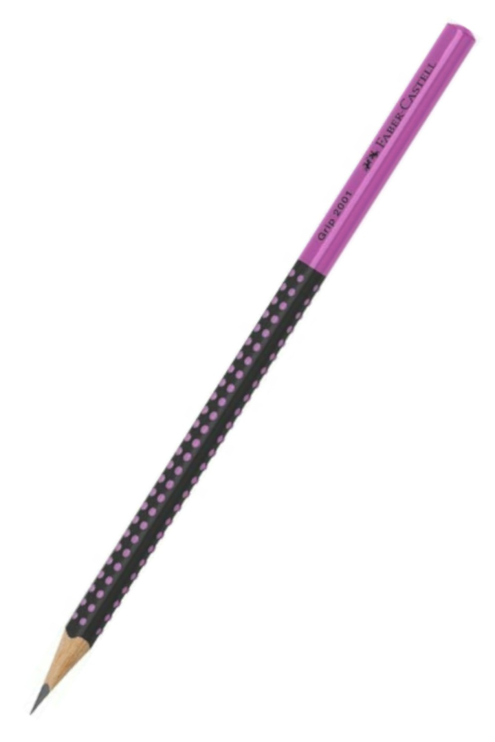 Matita Grip 2001 Two Tone Hb Fusto Nero/rosa