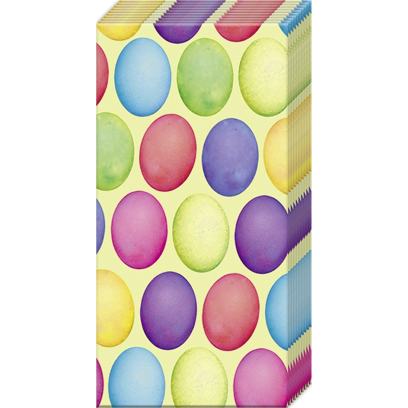 Fazzoletti Fantasia Happy Easter Eggs Light Green | Ihr