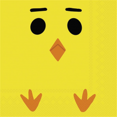 Tovagliolo 25x25 Pasqua Carta Dec. Yellow Chick | Ihr