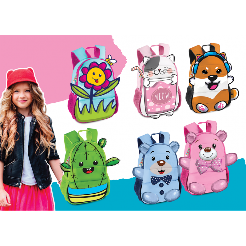 Polyester Backpack 35x23x9cm 3d Applications | Young People Kids