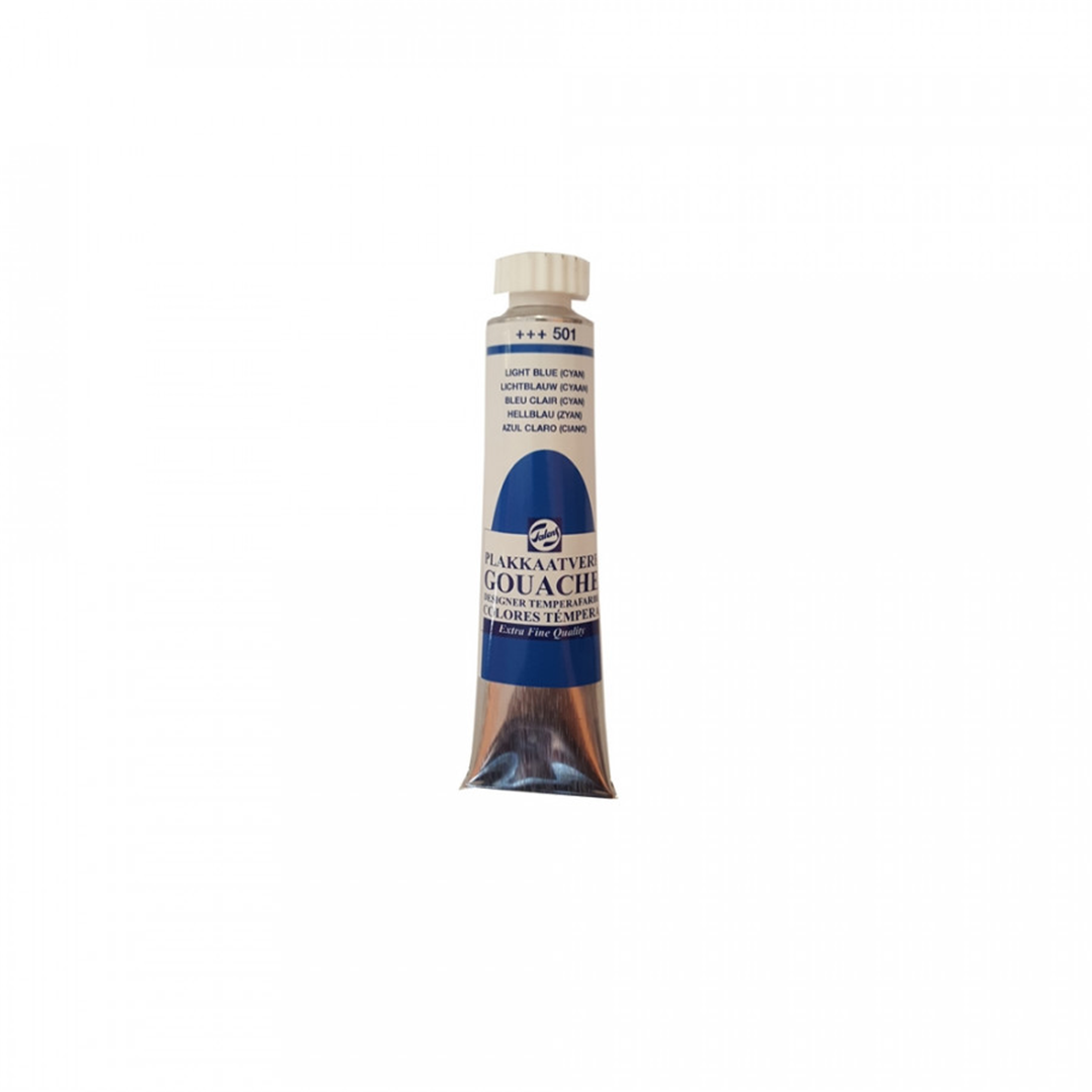 501 Blu Chiaro Cyan ( Primario ) 20 Ml Gouache Tempera Extra Fine Tubo — immagine 2