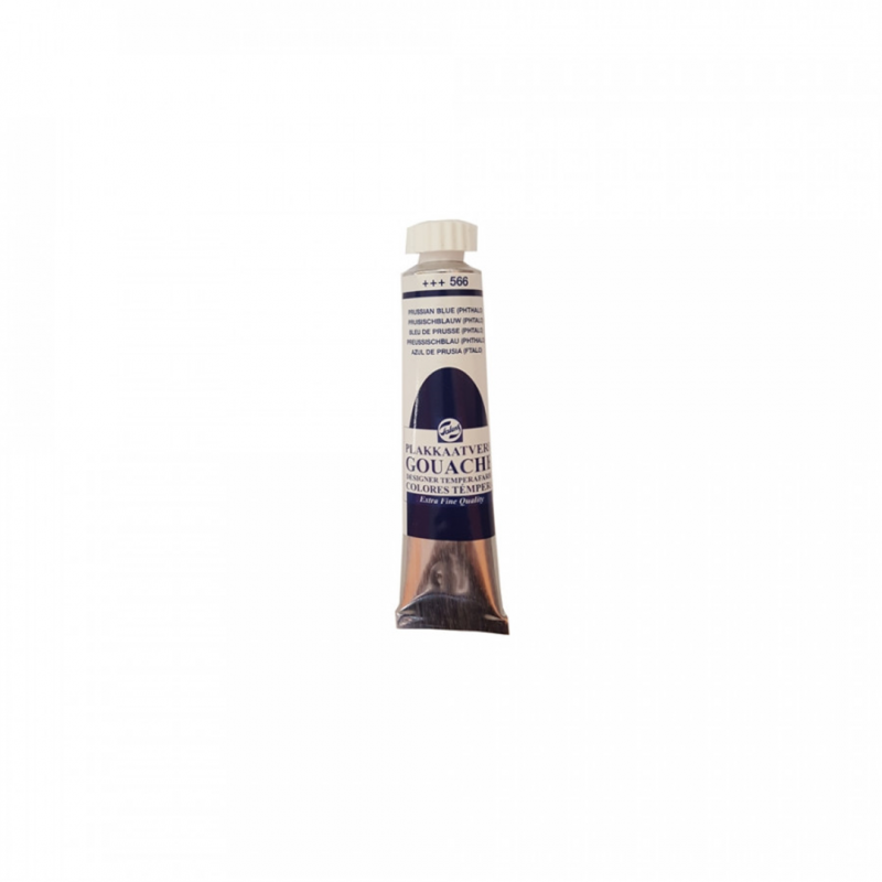 Gouache Extra Fine Tempera 566 Prussian Blue (phthalo) Tube 20ml | Talens