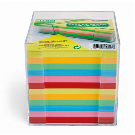 Cubo P/foglietti 10x10 Color