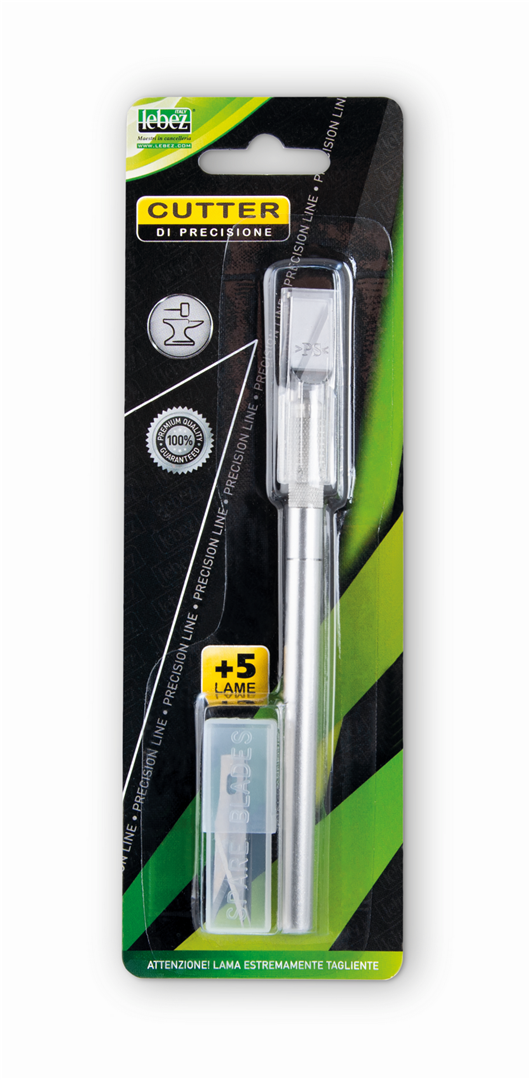 Cutter Hobby Knife Blister Con 5 Lame Art.c-601 — immagine 2