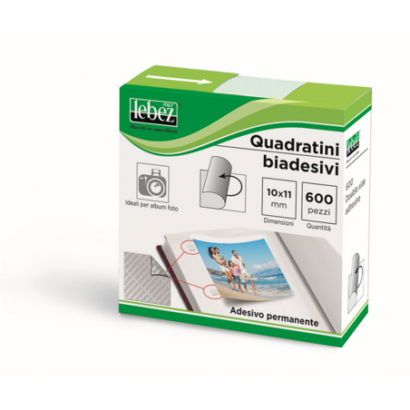 Dispenser 600 Quadratini Biadesivi Per Foto Art.630