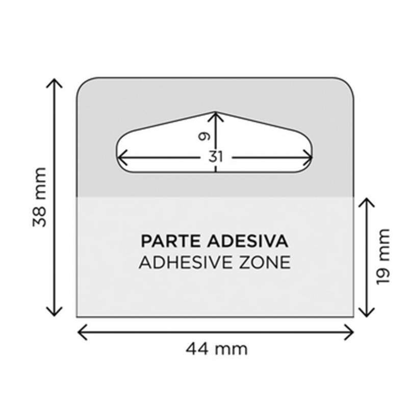Adhesive Sign Hanger 80pcs. | Lebez