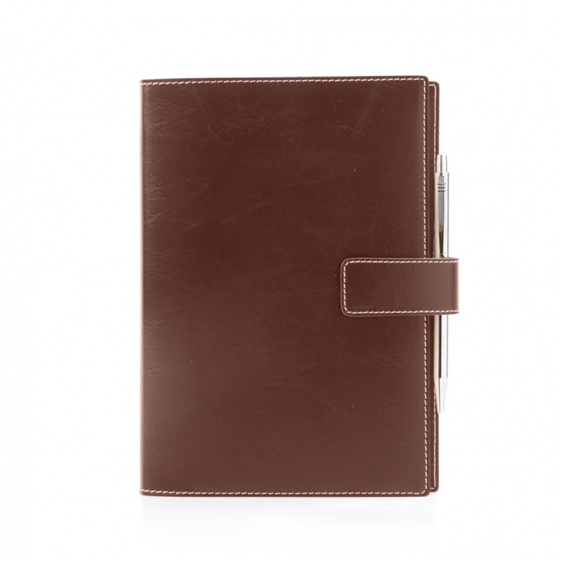 Daily Diary With Lace 15x21cm Brown Sheath | Intempo