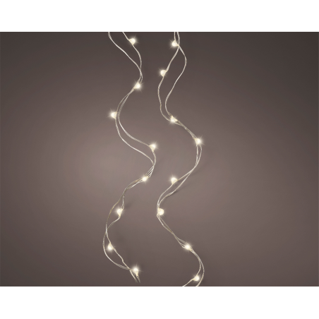 Filo 95cm Luce Bianca Calda - A Batteria Uso Interno | Lumineo