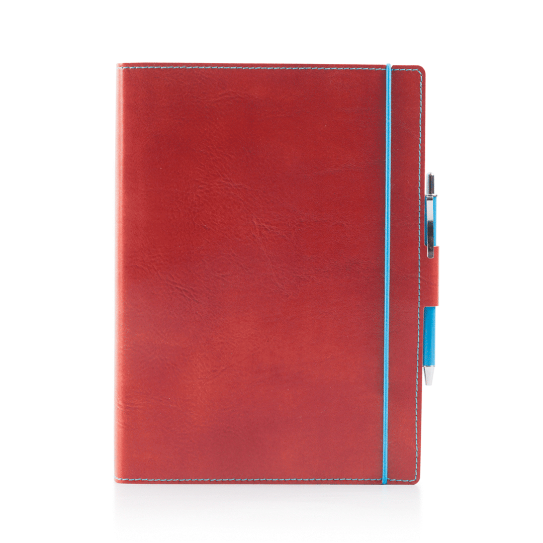 Agenda Giornaliera 15x21cm Con Elastico Blue Band Rosso — immagine 2