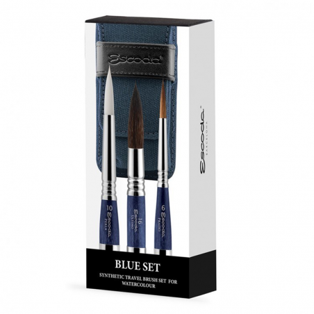 Set Pennelli Da Viaggio Per Acquerello Pz.3 Blue Set