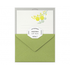 Letter Paper + Envelope Midori Bouquet Yellow | Muy Original Design Zone, S.l.