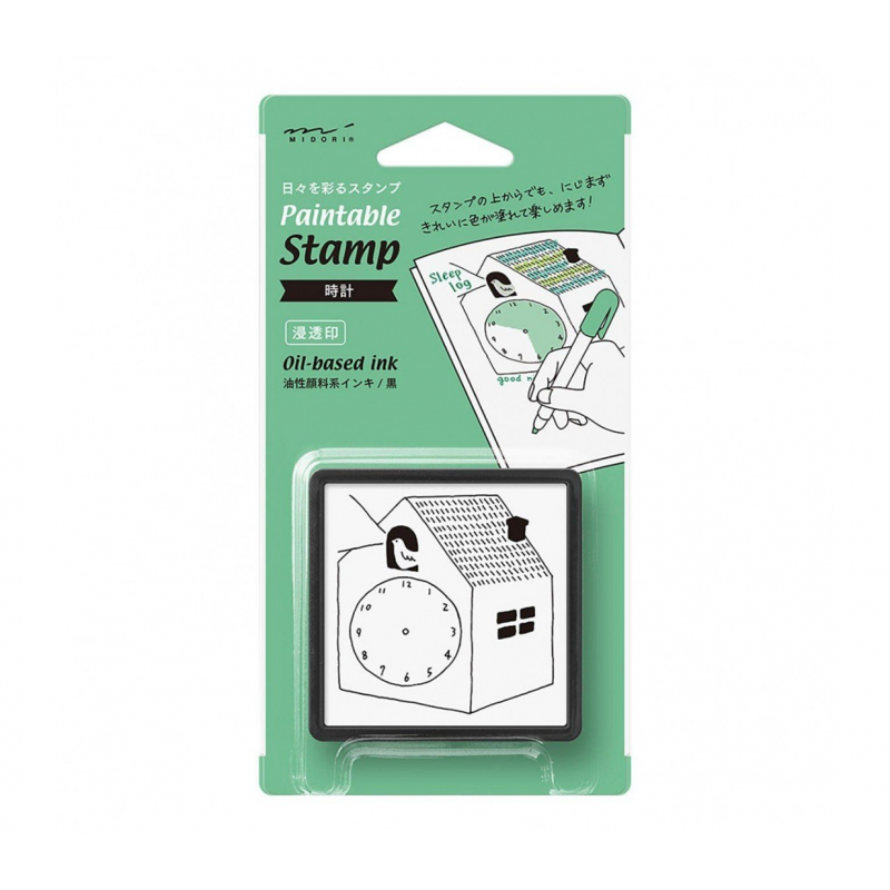 Midori Paintable Stamp Clock