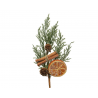 Pick Pine Cones Cinnamon And Orange H30cm | Decoris
