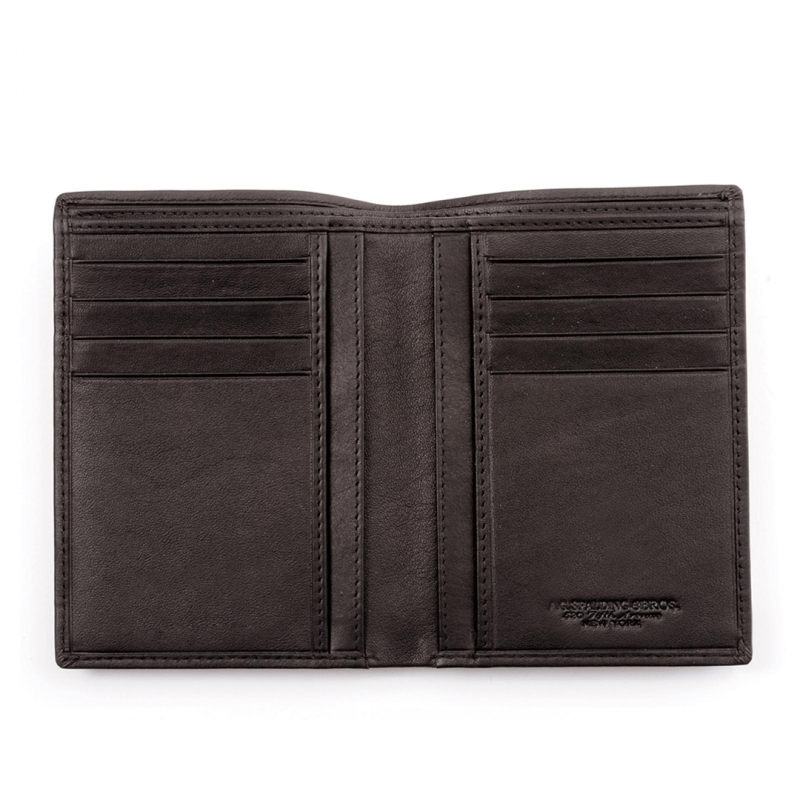 Vertical Wallet 8 Cc Dark Brown | A.g. Spalding & Bros.