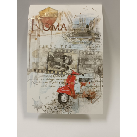 Memo 30 Fogli Stampa Interna Roma Vespa Rossa E Film | Kartos X Vertecchi