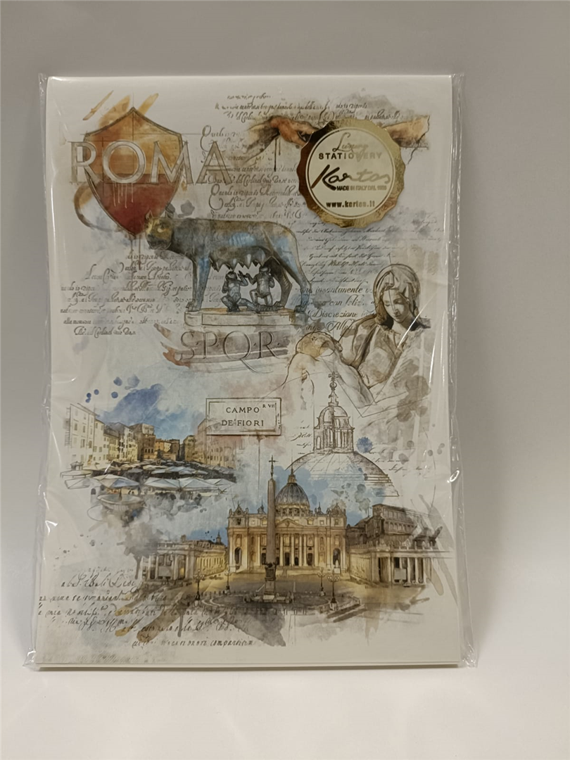 Notepad A5 14,8x21cm 50 Fogli Roma Lupa Pietà San Pietro — immagine 2