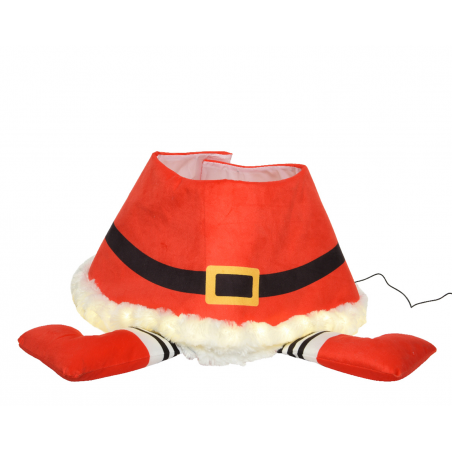 Copribase Con Gambe D70 H 50cm 42microled Babbo Rosso - Da Interno Con Trasformatore