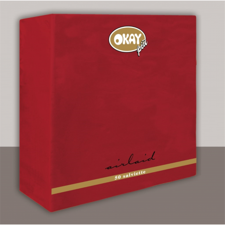 Tovagliolo Airlaid 40x40cm  50pz  Bordeaux
