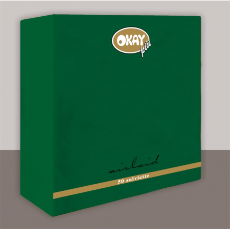 Tovagliolo Airlaid 40x40cm  50pz  Verde Foresta