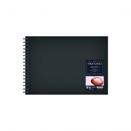 Blocco  Drawing Book Spirale Panorama 14,8x21 160 Gr 60 Fogli Grana Naturale