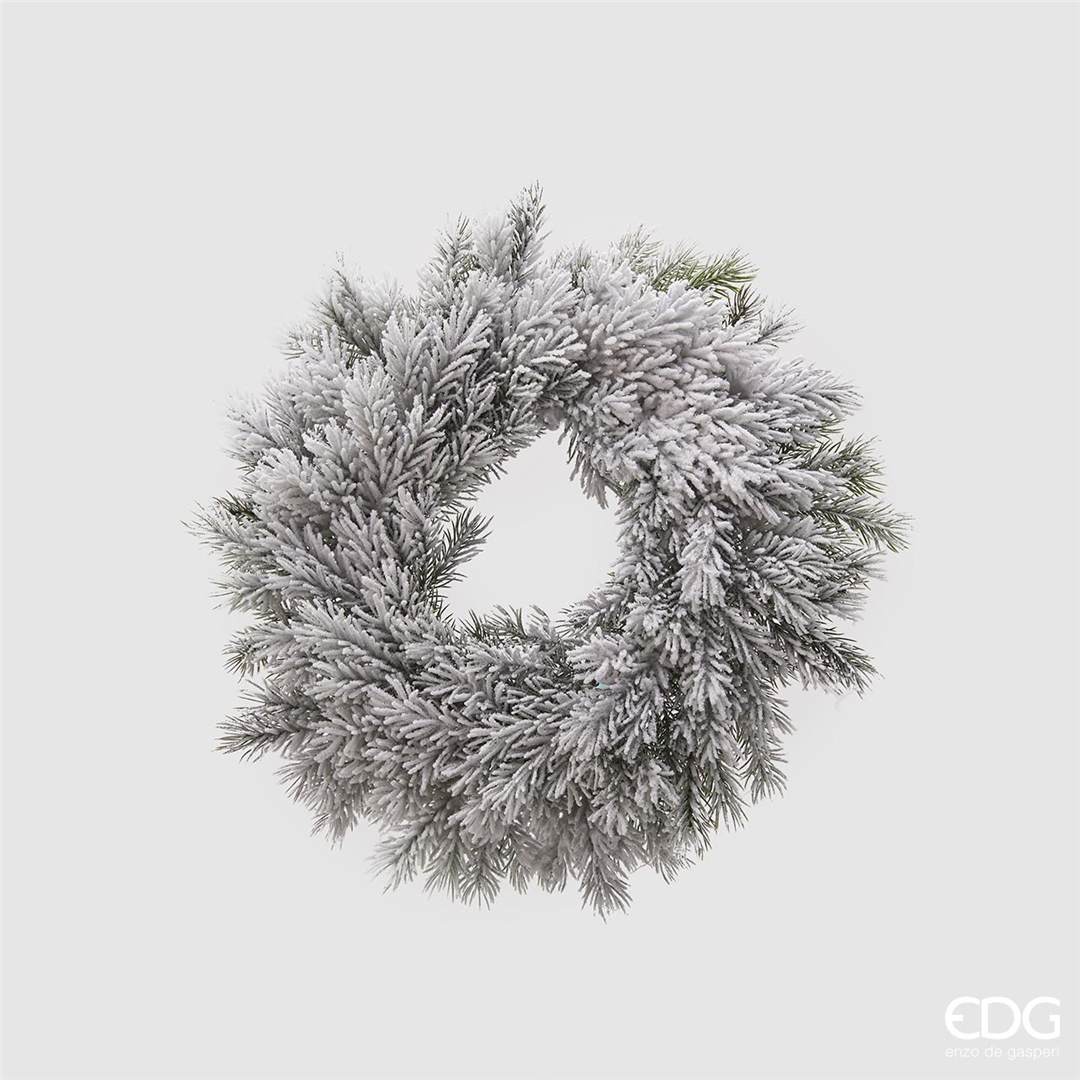 Corona D46cm Pino West Innevato