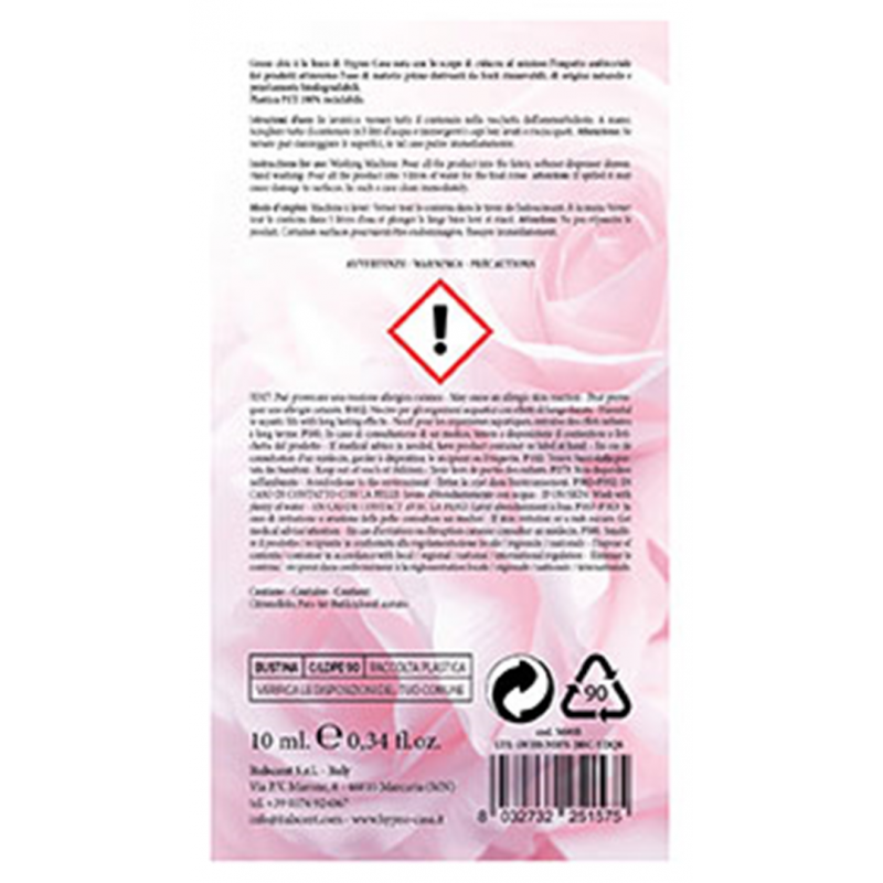Profumo Lavatrice Concentrato Bio 10ml Petali Di Rosa | Italscent Srl