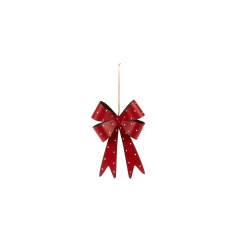 12 Fiocchi Natalizi In Raso Lurex 14x16 Cm Con Clip Fissaggio: Perfetti Per Decorare Albero Di Natale O Pacchi Regalo