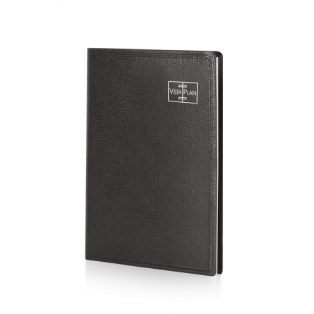 Agenda Settimanale Con Appuntamenti 21x28cm Vistaplan Spiralata Nero
