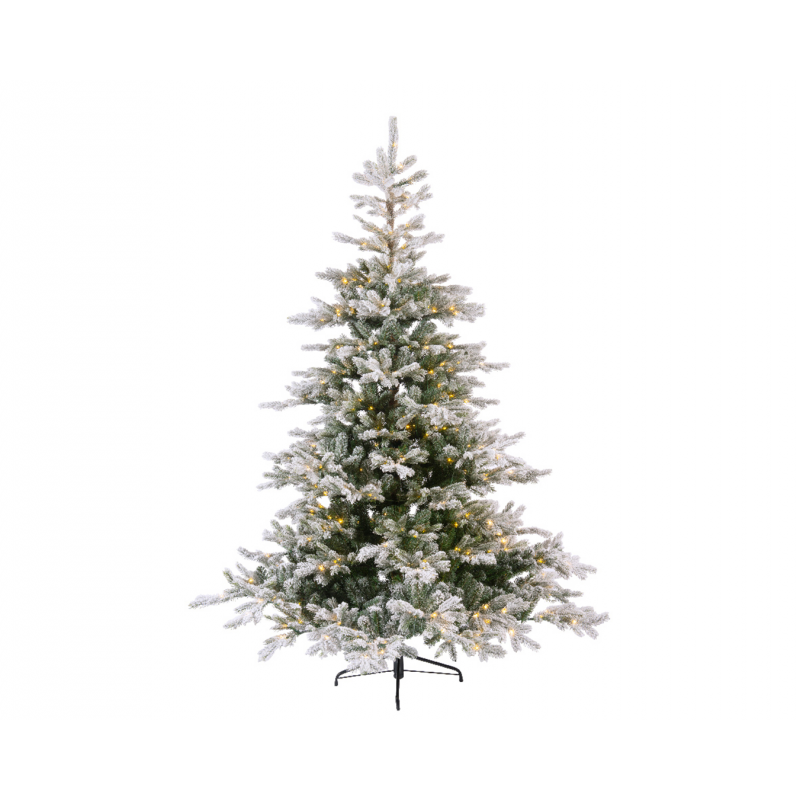 210cm Snow-Covered Christmas Tree With Micro Led | Decoris