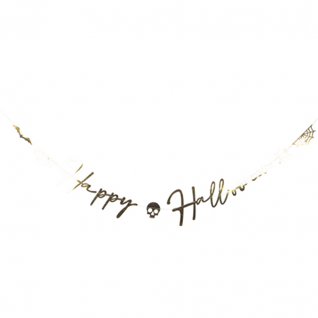 Festone Happy Halloween Metal Oro 2metri