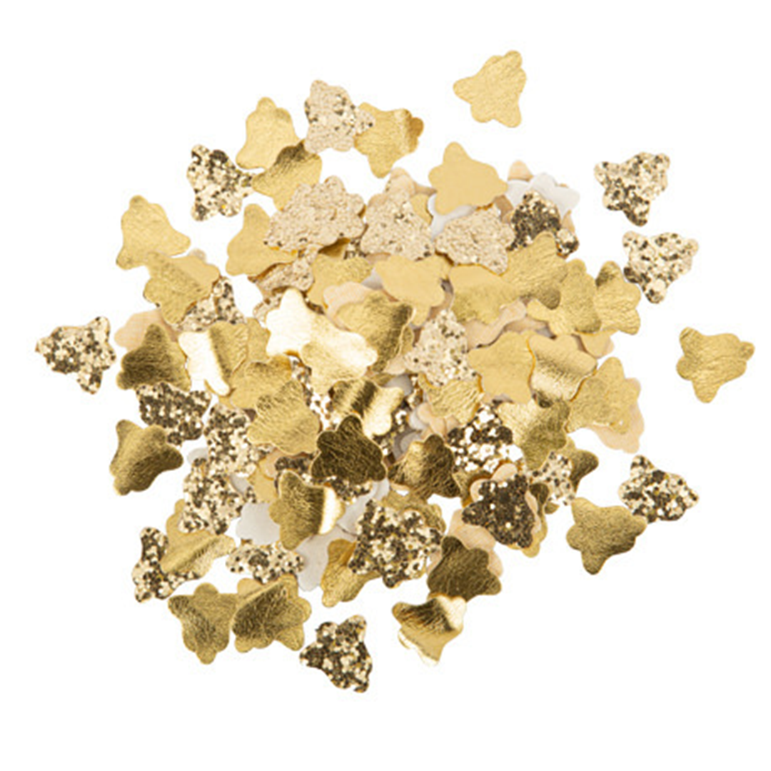 Confetti Effetto Pelle Campanelle Oro 2.5cm