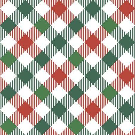 Tovagliolo 33x33 Carta 3v 20pz Natale Tartan Mix