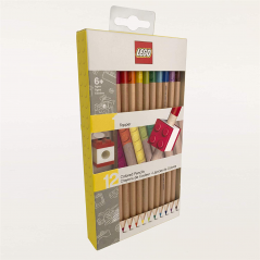 Matite Colorate Lego 12pz + Toppers New Brick  | Crea Srl
