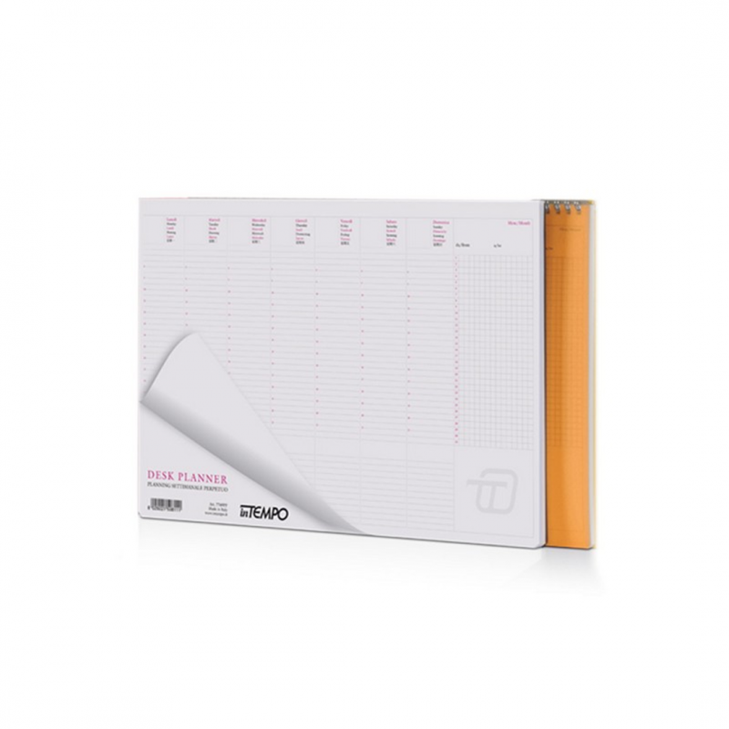Weekly Planner 34x24 Colored Ppl Perpetual Cm | Intempo