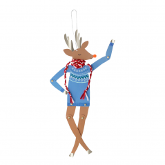 Biglietto Auguri Garland Natale Meri Meri Dancing Reindeer | Meri Meri Inc.