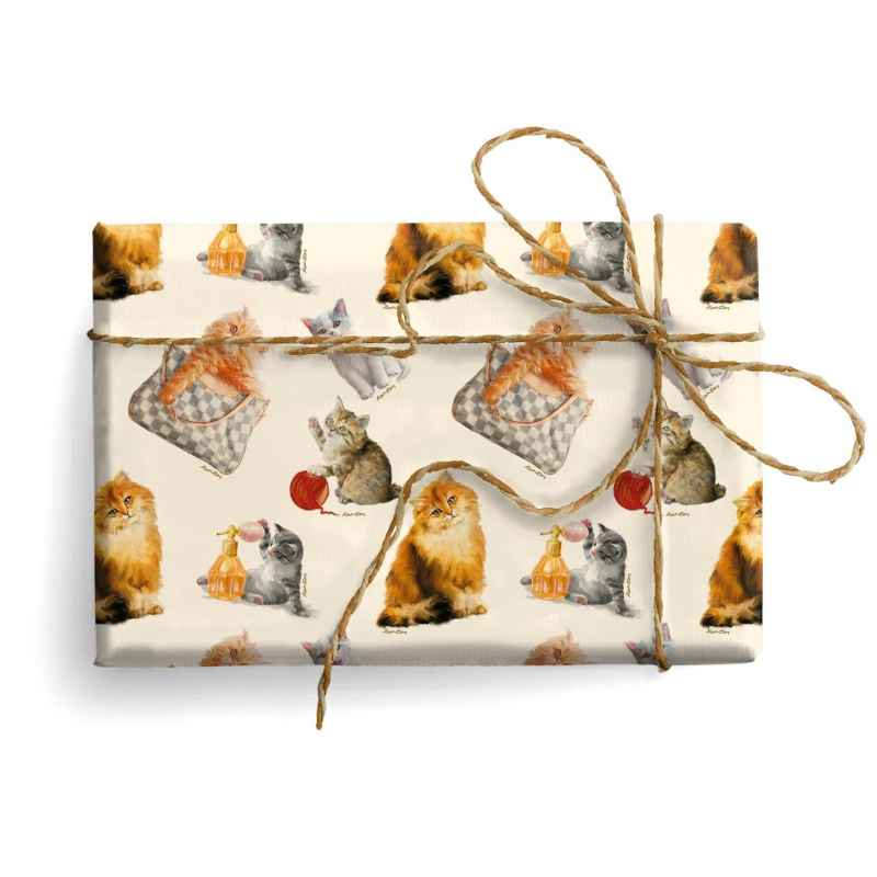 Gift Wrapping Paper 70x100 Prestige Cats | Kartos