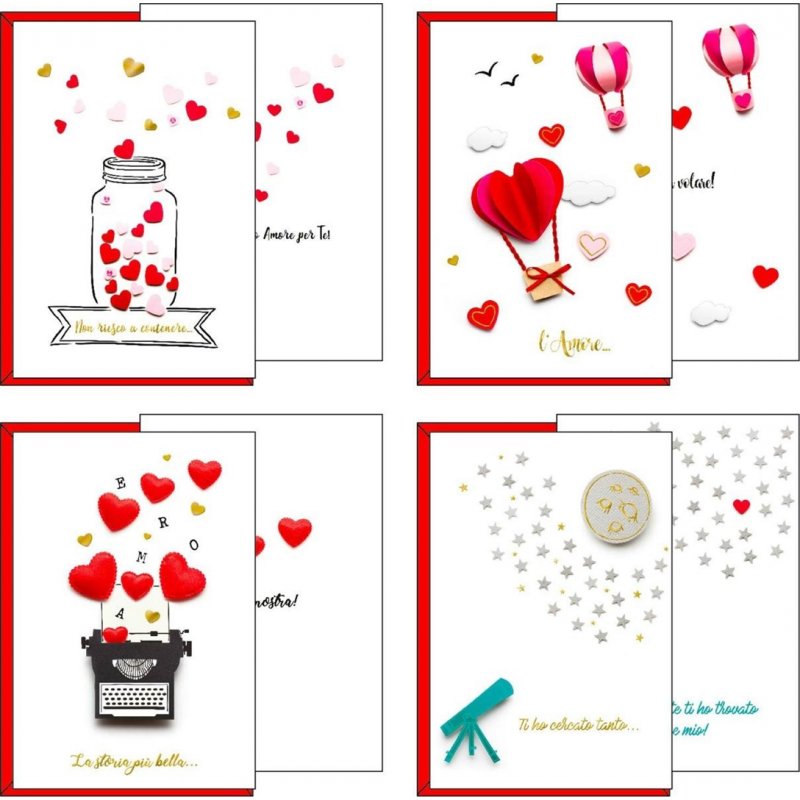 Hearts Everywhere Greeting Card | Kartos