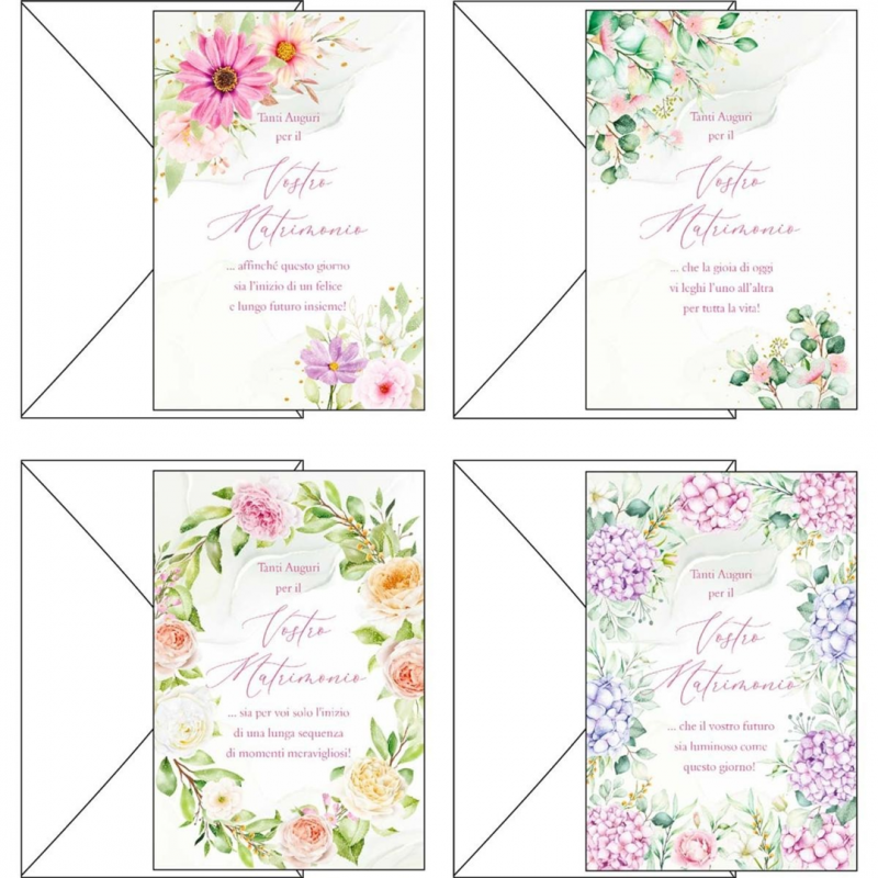 Wedding Card Flowers And Dedications | Kartos