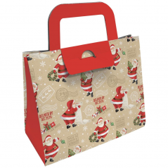 Gift Box With Handles 27x22,5x12,5cm Santa Claus | Kartos