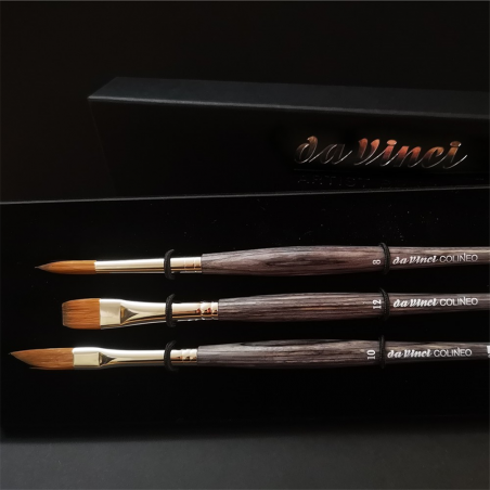 Set 3 Pennelli Colineo Per Acquerello Confezione Regalo