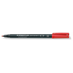 PENNARELLO PERMANENTE LUMOCOLOR STAEDTLER PUNTA MEDIA ROSSO