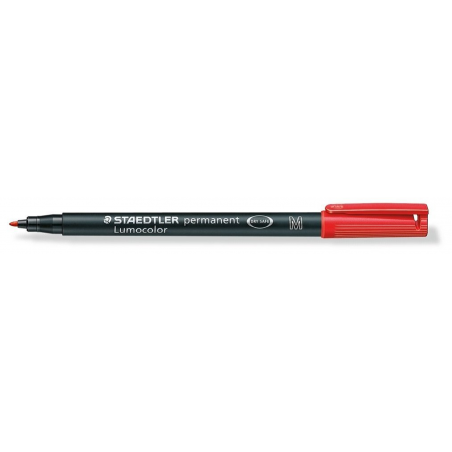 Pennarello Permanente Lumocolor Medio 2-Rosso Punta 1mm
