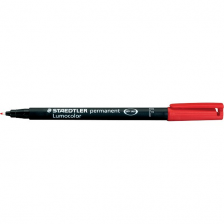 Pennarello Permanente Lumocolor Fine 2-Rosso Punta 0,6mm