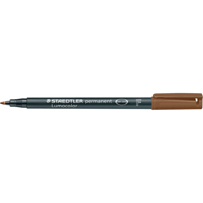 Permanent Lumocolor Marker Fine 7-Brown Tip 0,6mm | Staedtler