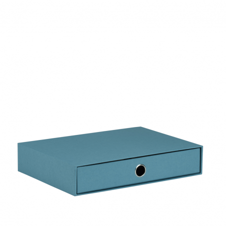 Scatola A4 Cassetto  C/asola Soho Blu Denim 15