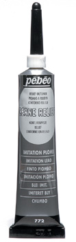 Contorno A Rilievo Vitrail Tubo 20 Ml Piombo Imitazione