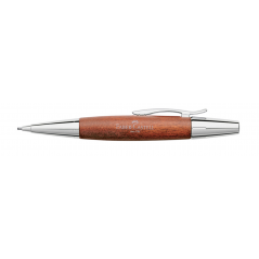 Faber-Castell E-Motion Pencil Chrome and Wood - Dark Brown