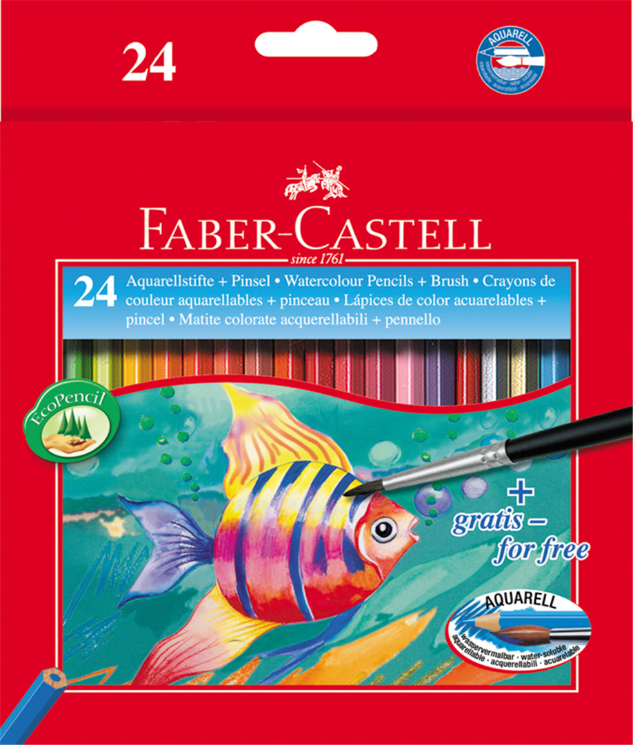Matite Colorate Acquerellabili Astuccio Cartone 24 — immagine 2